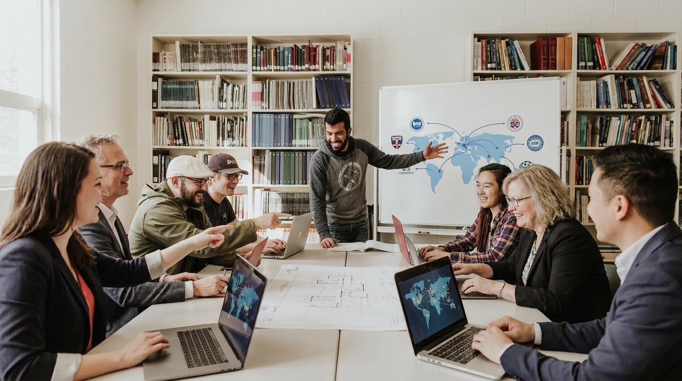 Global network visualization